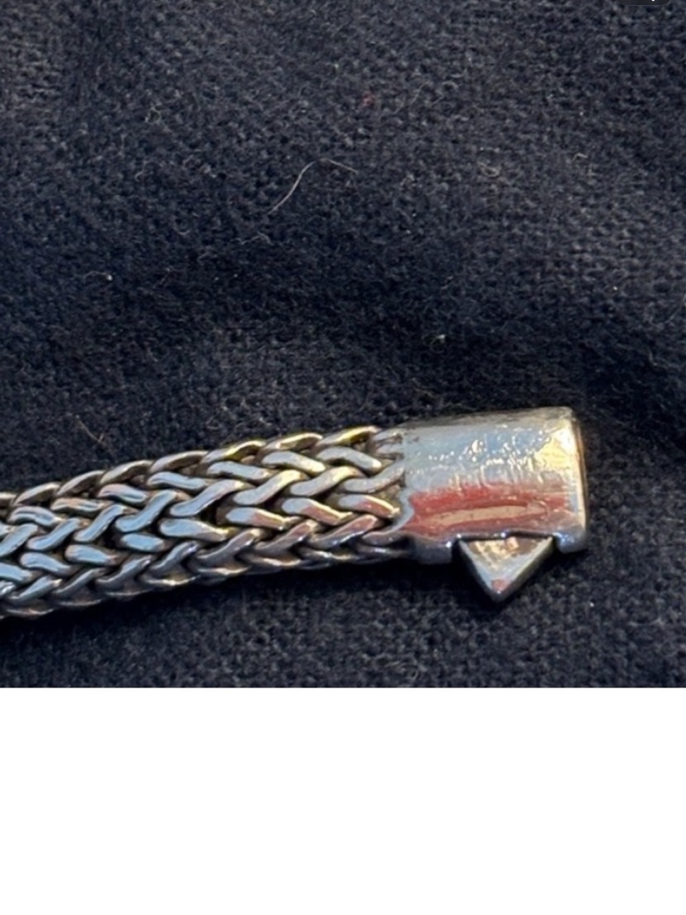 Vintage Sterling Silver wheat pattern bracelet approximately “7 1/2” - Picture 5 of 6